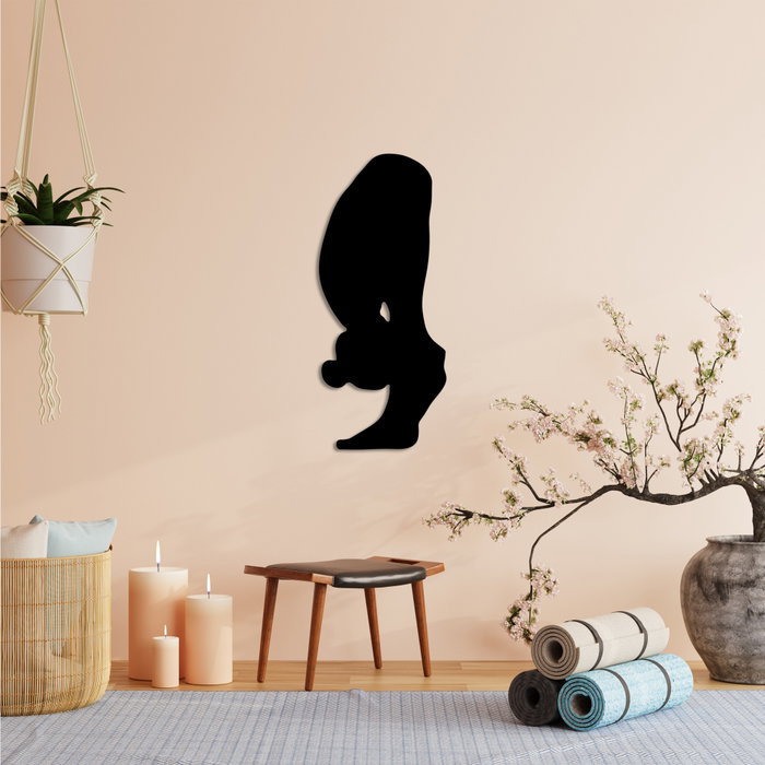 Wallity Yoga 26 Escultura de Pared de Metal Negra Wallity Yoga 26 Escultura de Pared de Metal Negra